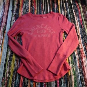 american eagle waffle longsleeve